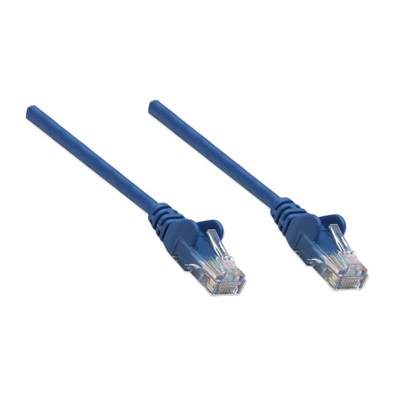 Câble Réseau INTELLINET UTP Cat 6 RJ45 1M - Bleu - Image 2