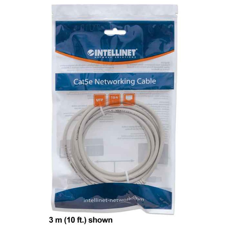 Câble Réseau INTELLINET UTP Cat 6 RJ45 2M - Gris - Image 3