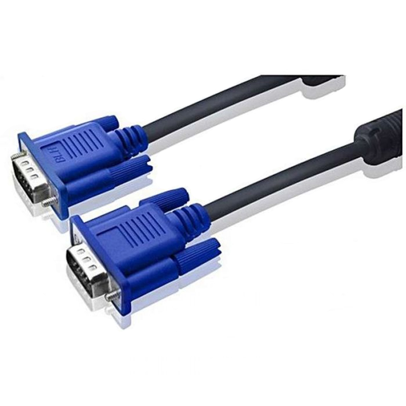 Câble vidéo VGA vers VGA 1.5 Mètre pour l'affichage - Bleu&Noir