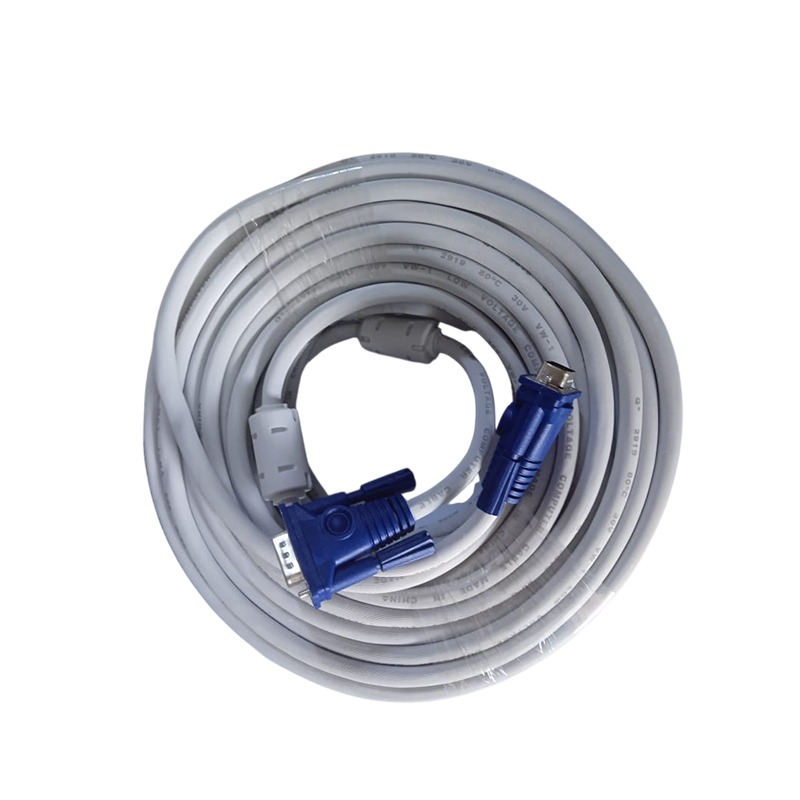 Câble Vidéo VGA Mâle vers VGA Mâle 30 Mètres - Blanc, Photo boutique MyTek chez MyTek