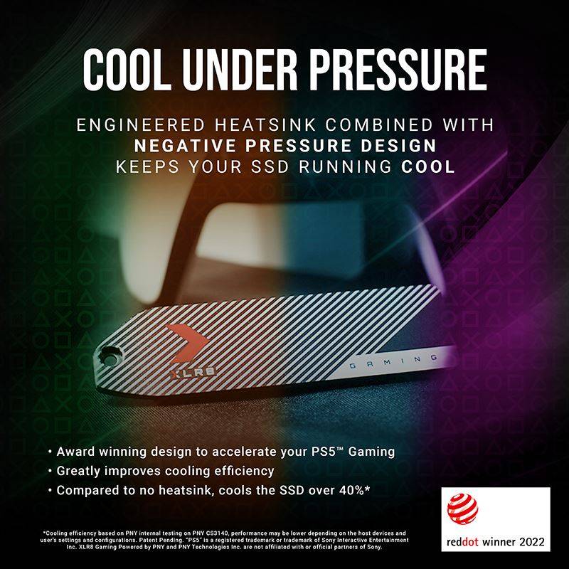 Cache SSD PNY XLR8 Avec Dissipateur Thermique Intégré Conçu Pour PS5™ - Image 5
