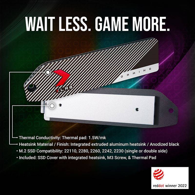 Cache SSD PNY XLR8 Avec Dissipateur Thermique Intégré Conçu Pour PS5™ - Image 6
