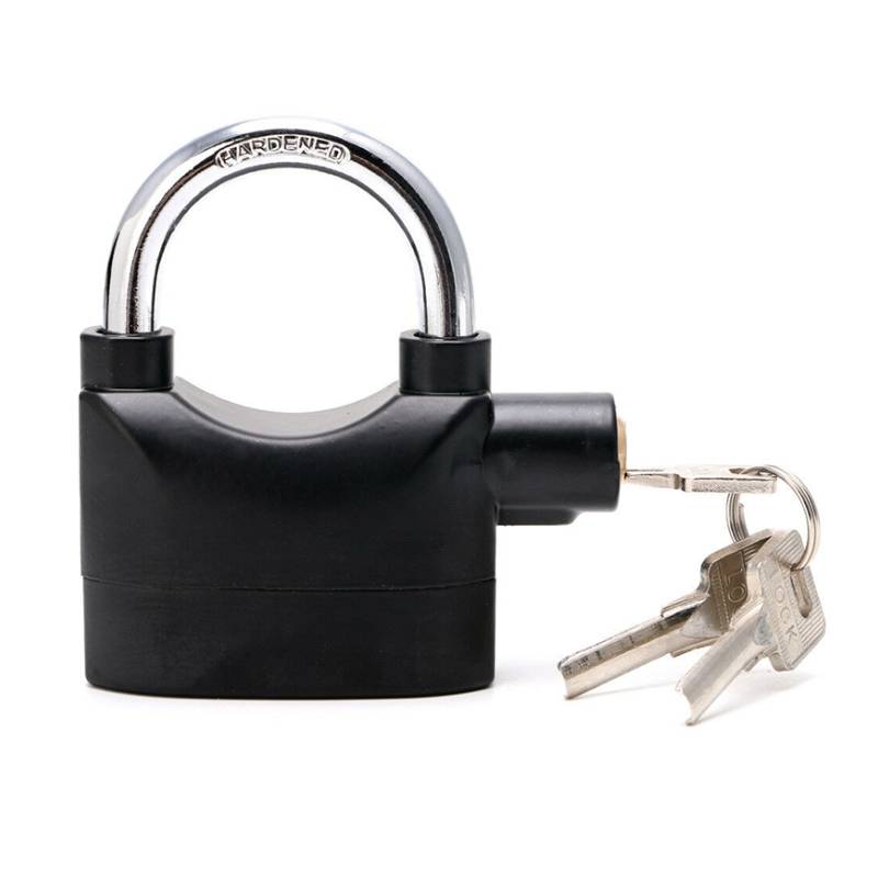 Cadenas avec alarme antivol - Noir - Image 3