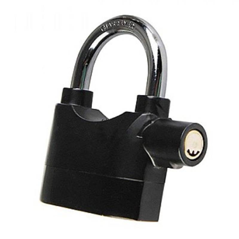 Cadenas avec alarme antivol - Noir