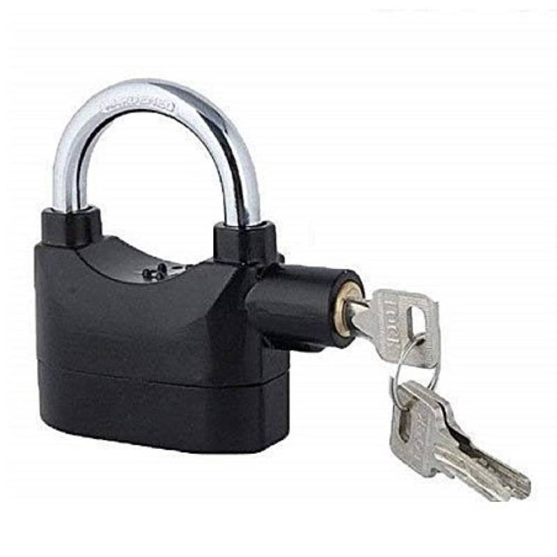 Cadenas avec alarme antivol - Noir - Image 2