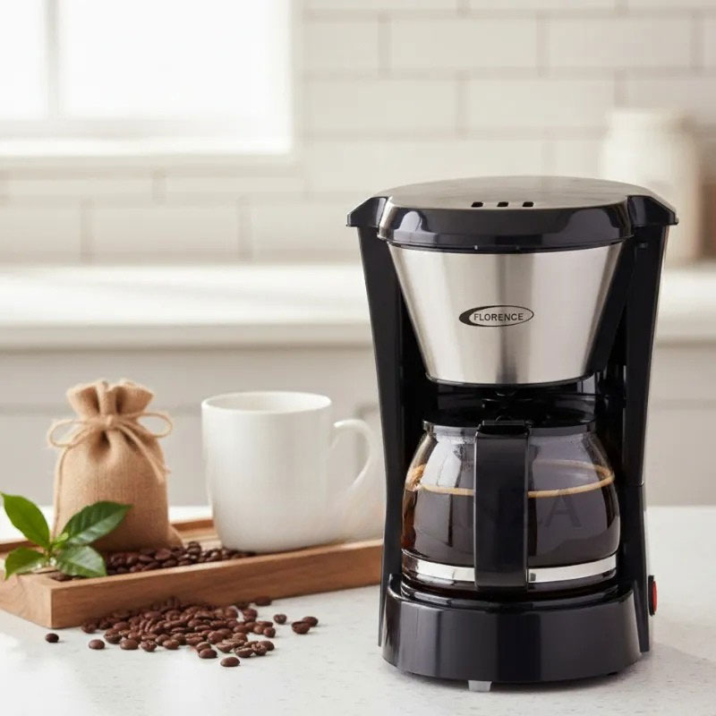 Cafetière Électrique FLORENCE HK-467 650W 0.7Litre - Noir - Image 2