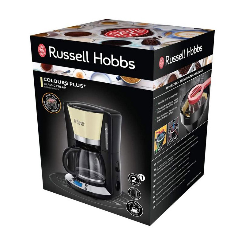 Cafetière Électrique RUSSELL HOBBS Colours Plus 1100W - Crème - Image 2