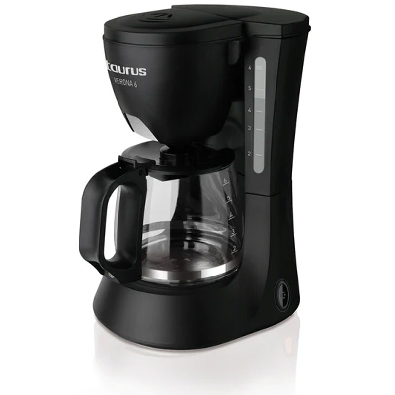 Cafetière Électrique TAURUS Verona 600W 6 Tasses - Noir