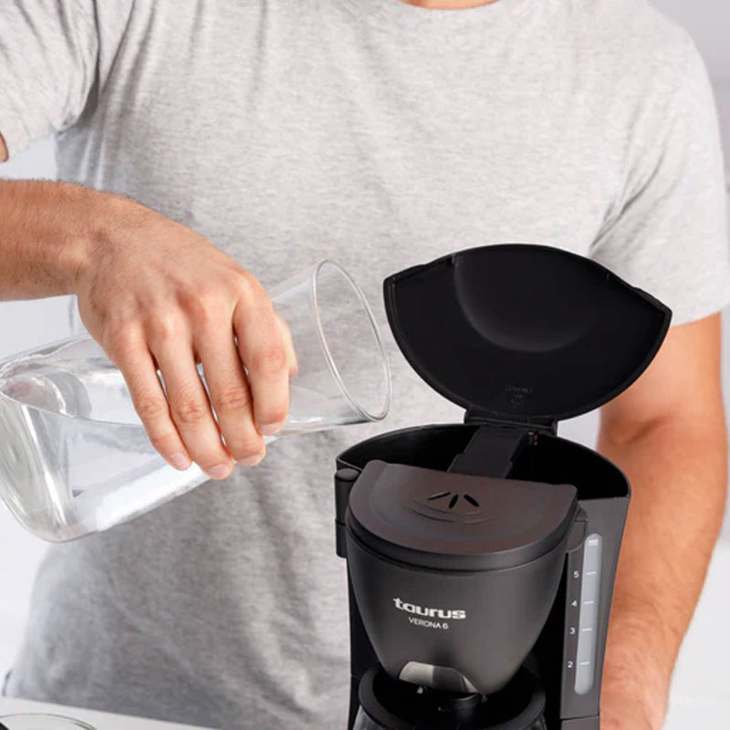 Cafetière Électrique TAURUS Verona 600W 6 Tasses - Noir - Image 4