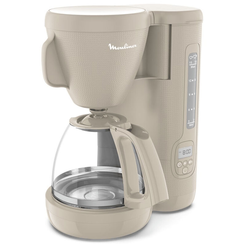 Cafetière MOULINEX FG2MOB10 1000W - Gris chaud - Image 2