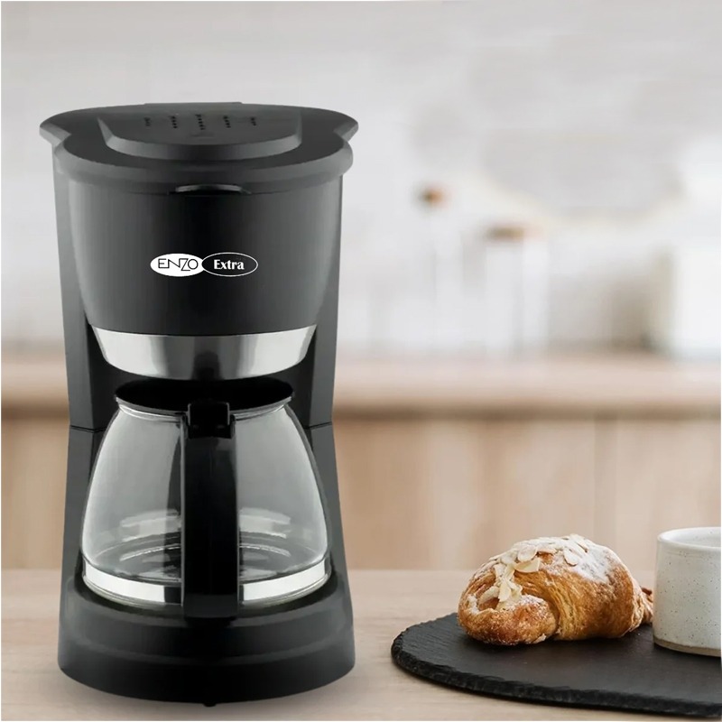 Cafetière à Filtre ENZO EZ9002 750W 12 Tasses - Noir - Image 3