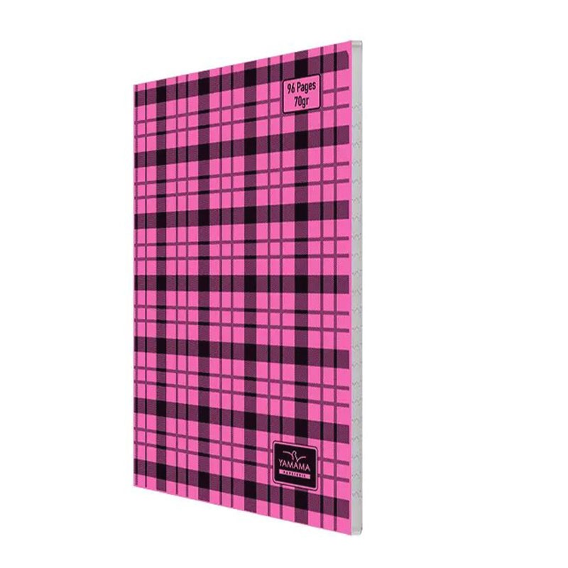 Cahier Piqué YAMAMA 96 pages à carreaux 17x22 cm 70 g/m² - Rose
