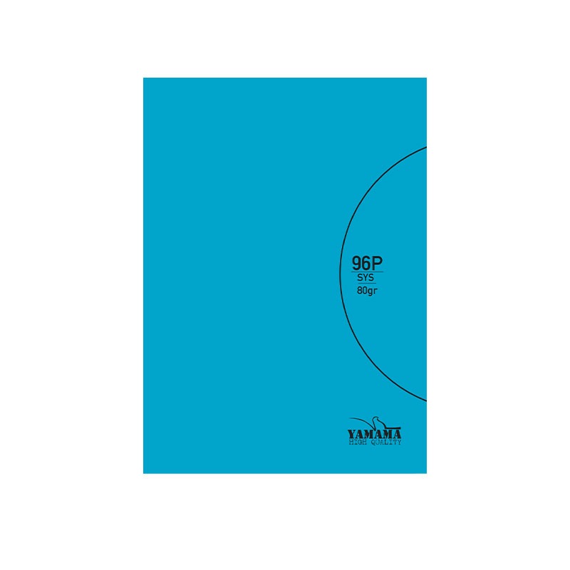 Cahier Piquée YAMAMA 96 Pages UNI SYS BMV 17x22cm 80 Gr- Bleu