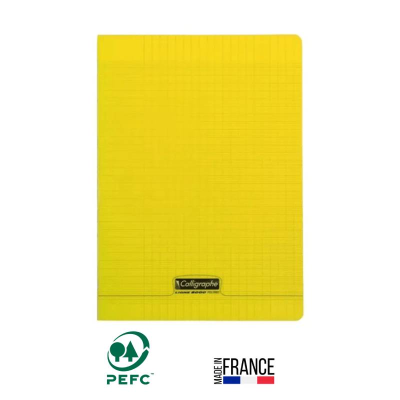Cahier Piqûre CALLIGRAPHE 192 Pages 90 Gr Seyès 21x29.7 cm - Jaune 