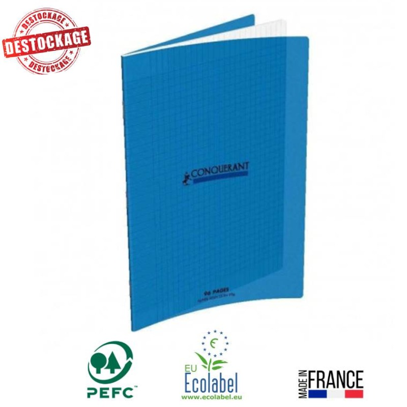 Cahier Piqûre CONQUERANT 96 Pages 90 Gr Seyès 21x29.7 cm - Bleu
