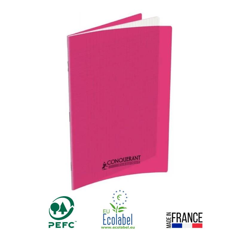 Cahier Piqûre CONQUERANT 96 Pages 90 Gr Seyès 21x29.7 cm - Rose