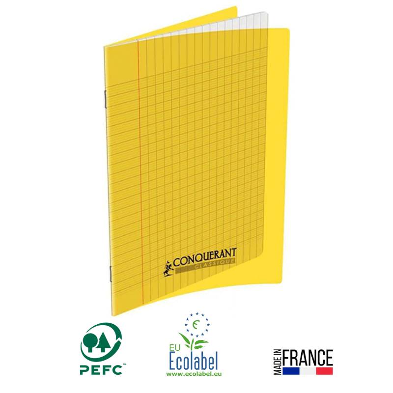 Cahier Piqûre CONQUERANT 96 Pages 90 Gr Seyès 21x29.7cm - Jaune