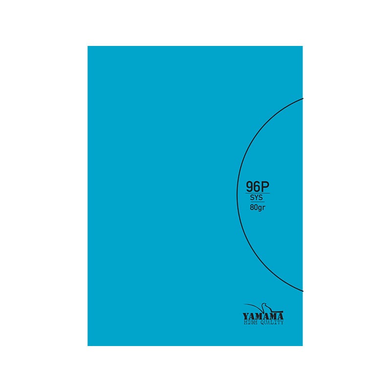 Cahier Piqure YAMAMA 96 Pages UNI BMV 21x29,7cm 80Gr - Bleu 