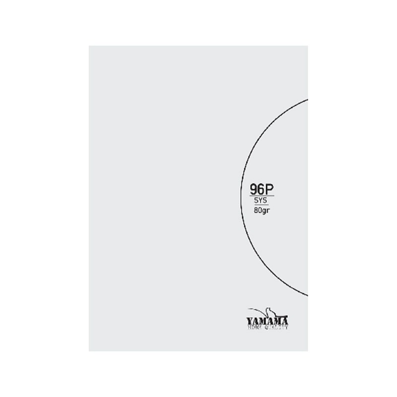 Cahier Piqure YAMAMA 96 Pages UNI SYS BMV 21x29,7cm 80Gr - Transparent 