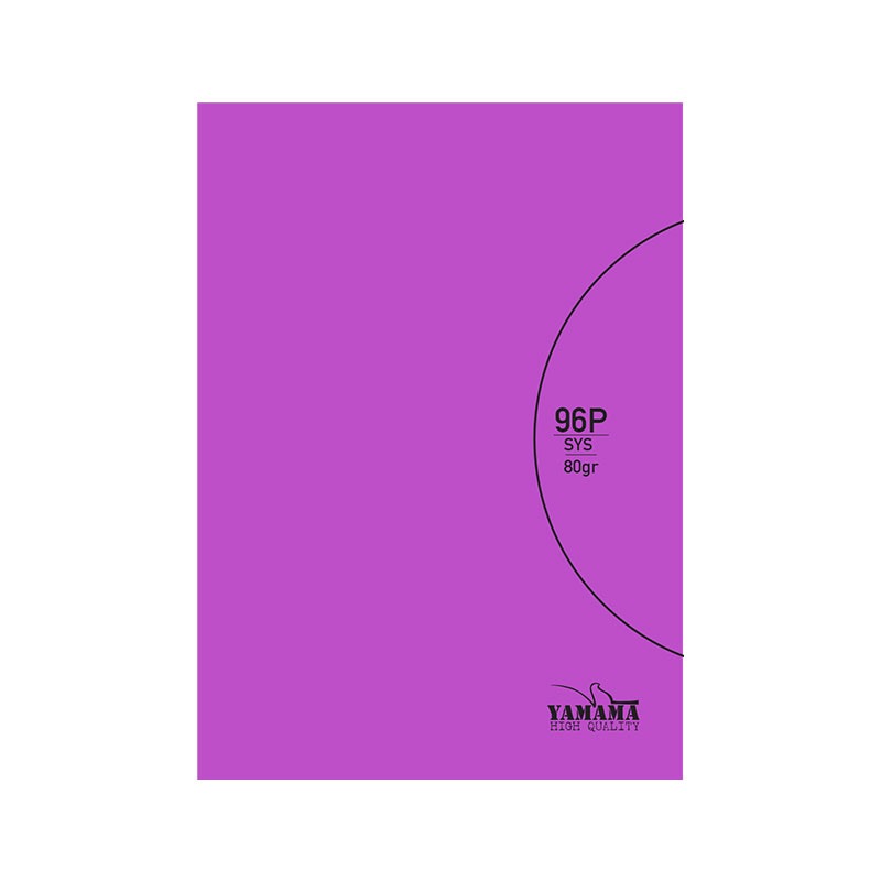 Cahier Piqure YAMAMA 96 Pages UNI SYS BMV 21x29,7cm 80Gr - Violet