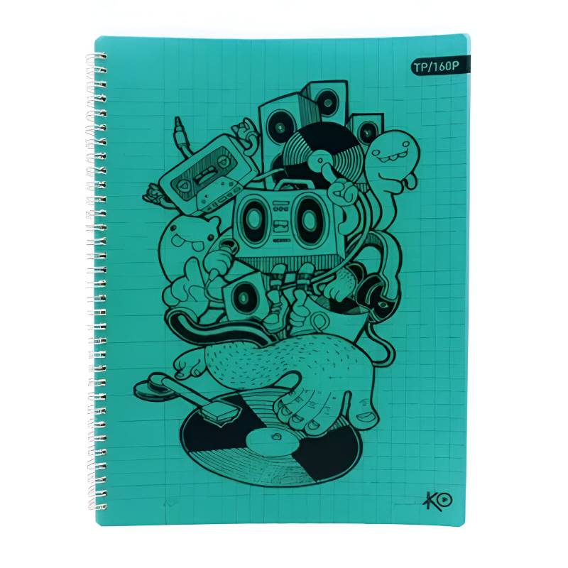 Cahier TP Wiro KO 160 Pages 80g GF Avec Couverture Plastique - Image 2