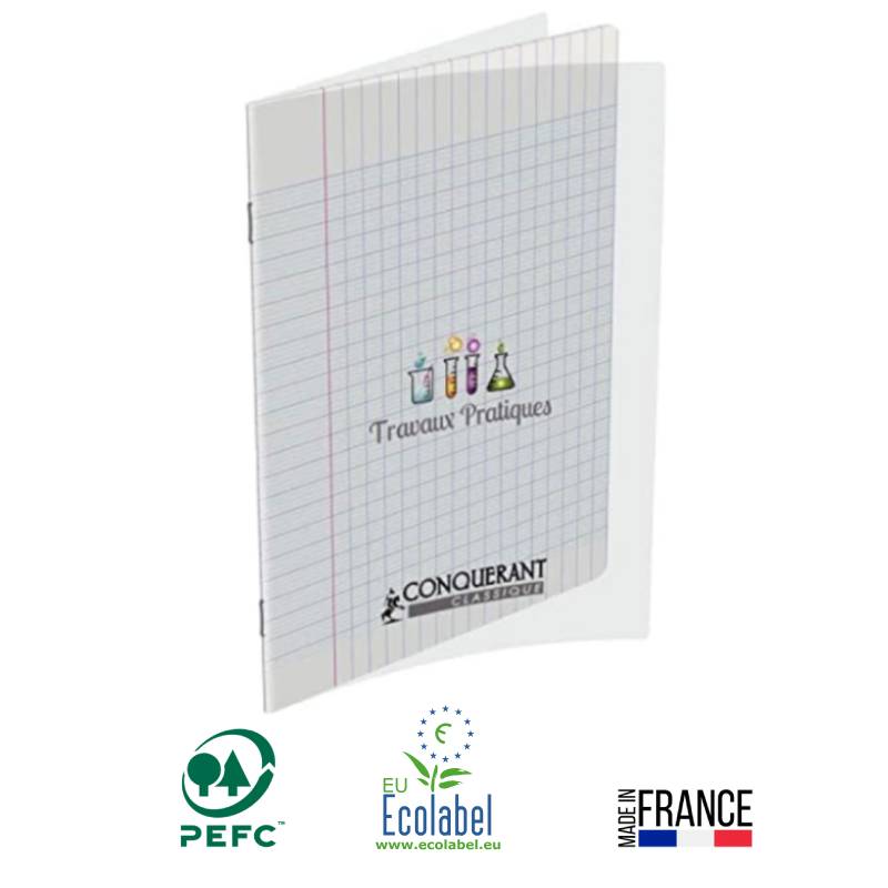 Cahier Travaux Pratique CONQUERANT 64 Pages 90Gr / 120Gr Seyès 17x22 cm 