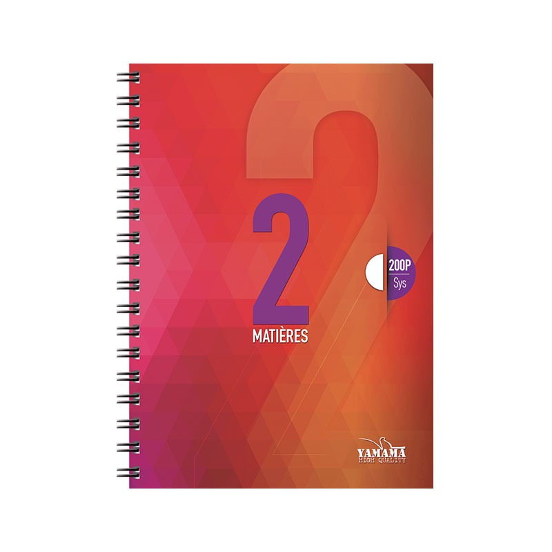 Cahier WIRO YAMAMA 200 pages UNI 80Gr 2EN1 - Image 2