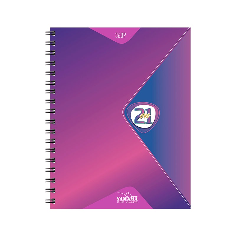 Cahier Wiro YAMAMA 360 Pages UNI 17x22 cm 2en1 80 Gr - Image 3
