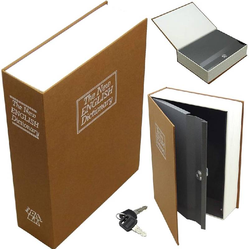 Caisse Home Safe 265 x 200 x 65mm Marron