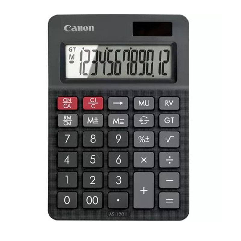 Mini-calculatrice de bureau 12 chiffres Canon AS-120, Photo boutique MyTek chez MyTek