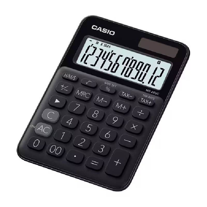 Casio MS-20UC-BK calculatrice Bureau Calculatrice basique Noir, Photo boutique MyTek chez MyTek