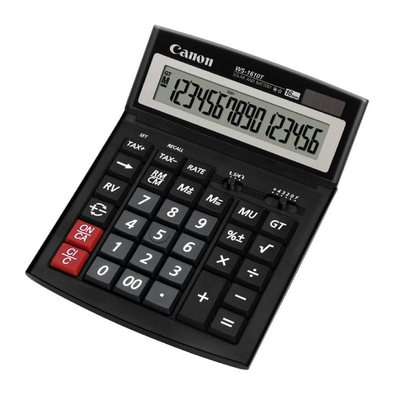 Calculatrice de bureau Canon ws-1610t-hb - Noir - Image 2