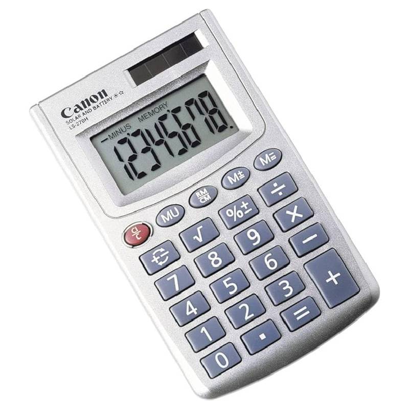 Calculatrice De Poche CANON LS-270H-DBL - Argent 