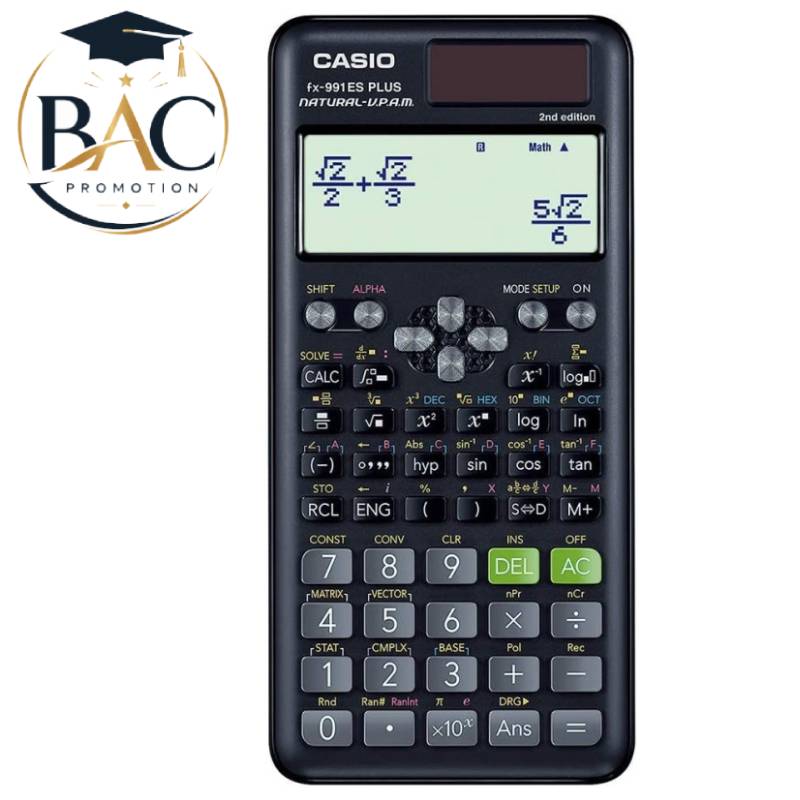 Calculatrice Scientifique CASIO FX-991ESPLUS-V2 - Noir