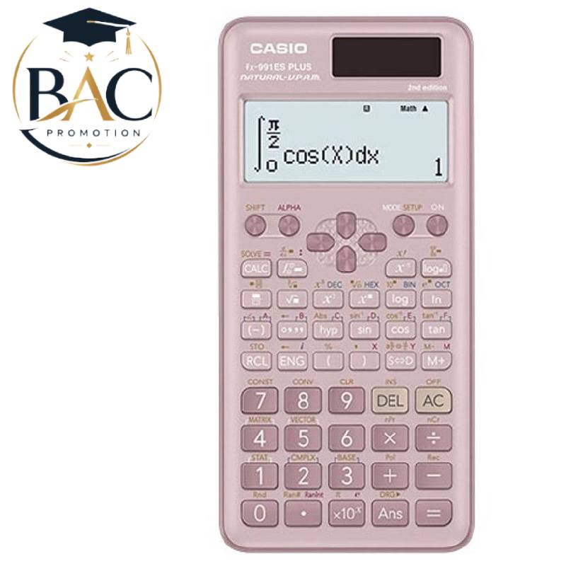  Calculatrice Scientifique CASIO FX-991ESPLUS-V2-PK - Rose