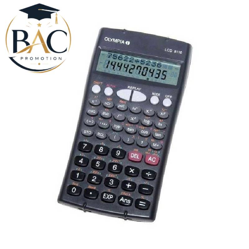 Calculatrice Scientifique OLYMPIA LCD 8110 - Noir
