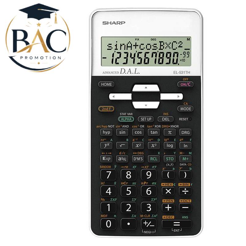 Calculatrice Scientifique SHARP EL-531TH - Blanc