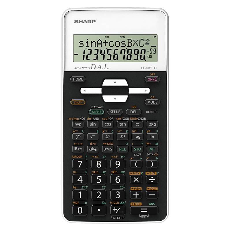 Calculatrice Scientifique SHARP EL-531TH - Blanc - Image 2