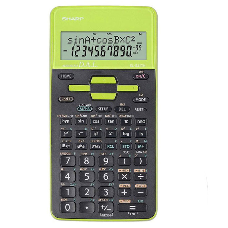 Calculatrice Scientifique SHARP EL-531THB - Vert - Image 2