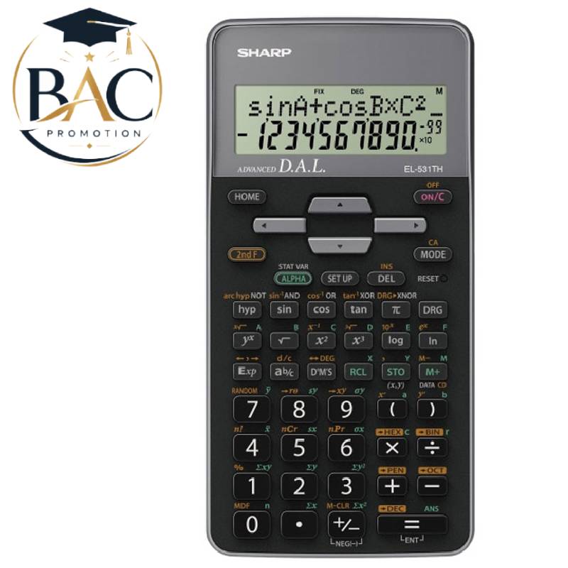 Calculatrice Scientifique SHARP EL-531THB - Gris