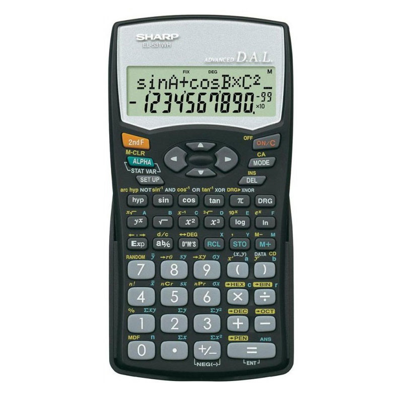 Calculatrice Scientifique SHARP EL-531WH - Noir - Image 2