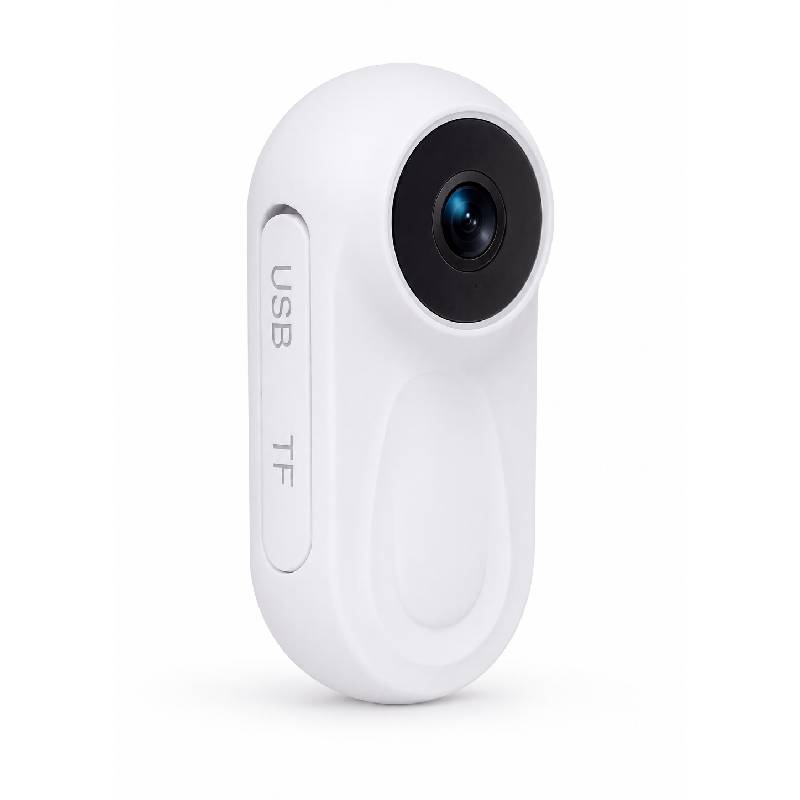 Caméra Sport Corporelle 1080P Full HD avec Vision Nocturne - Blanche