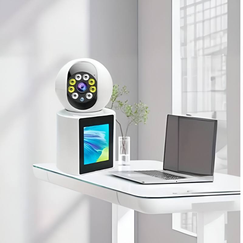 caméra de surveillance  Sans fil Avec Appels vidéo et Ecran  - Blanc  - Image 3