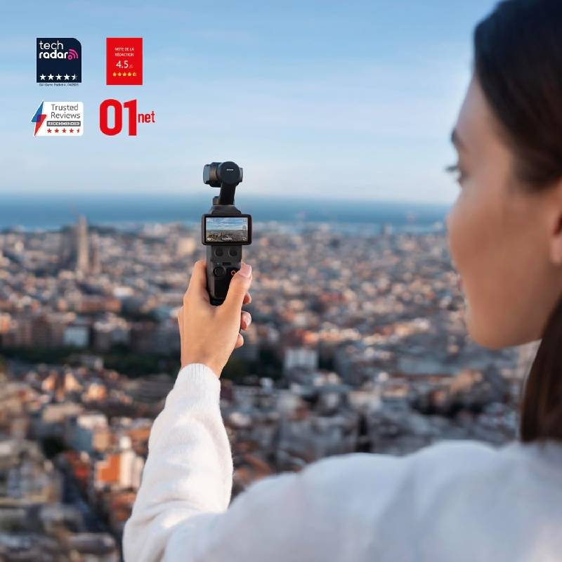 Caméra d’Action DJI Osmo Pocket 4 4K Stabilisée 3 Axes - Noir - Image 2