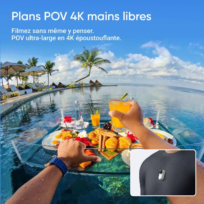 Caméra d’action Insta360 GO 3S Ultra-Compacte Vidéo 4K - Noir - Image 8