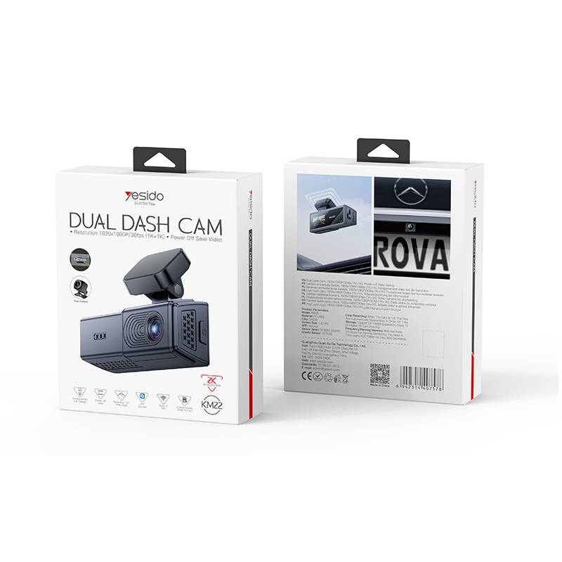 Caméra de Surveillance Double Yesido KM22 pour Voiture – Noir - Image 4