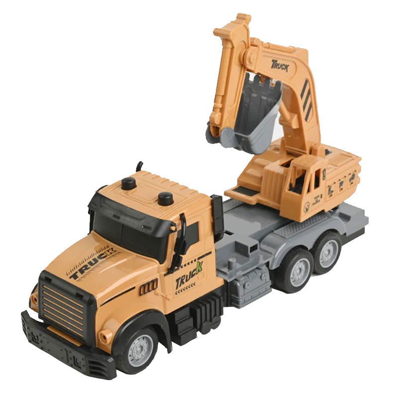 Camion-excavatrice Radiocommandé Engineering Vehicle Échelle 1/16 - Jaune