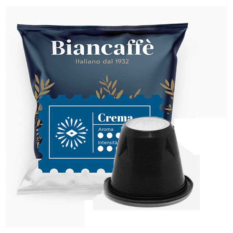 Paquet De 50 Capsules BIANCAFFE Compatible avec NESPRESSO