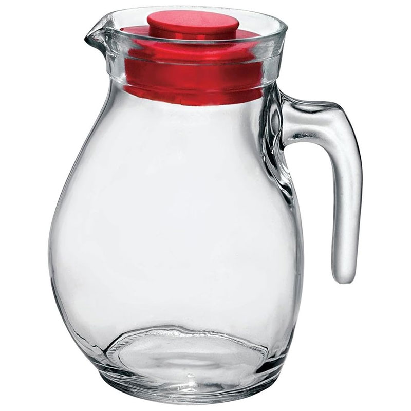 Carafe BORMIOLI ROCCO Sangria 1.5L Avec Bouchon Rouge