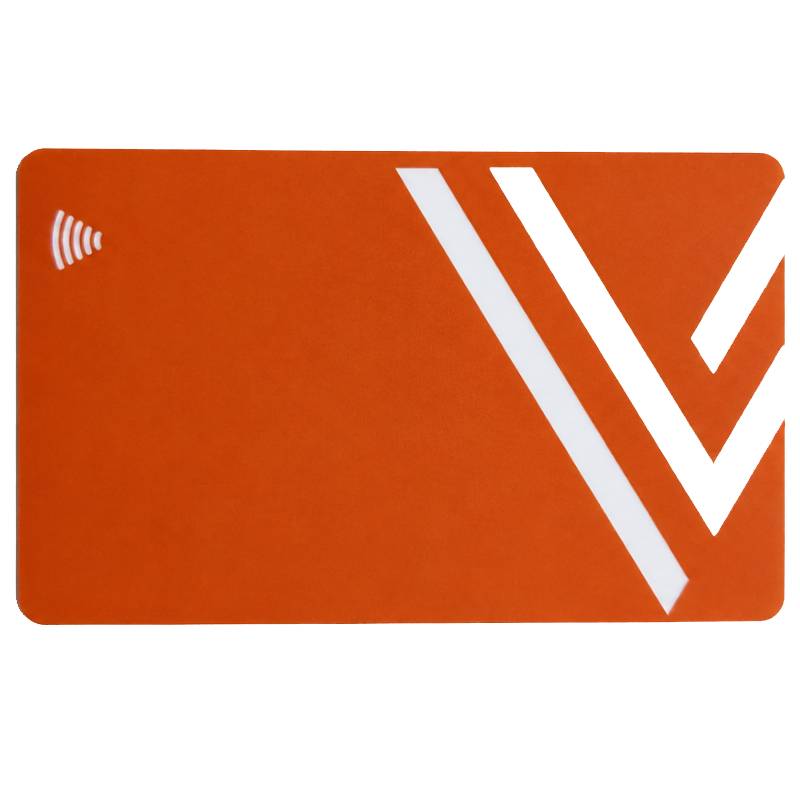 Carte De Visite VCARD Designe V Sans Contact - Orange & Rouge